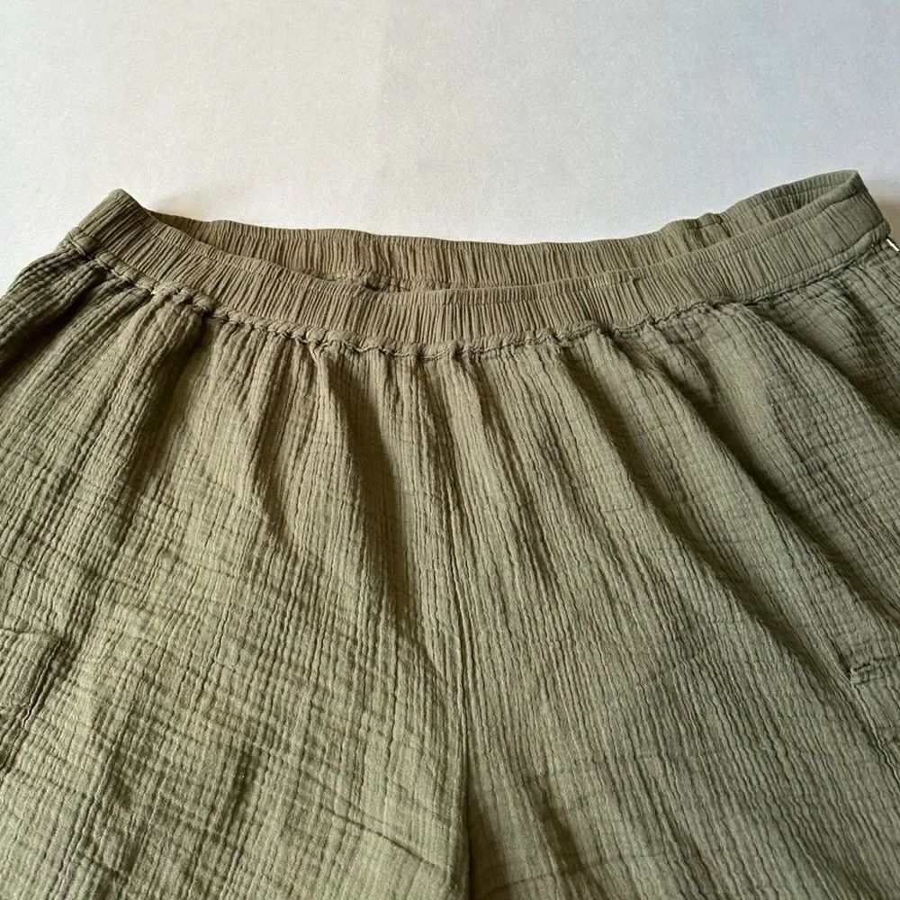 🎉5 for $45🎉 Deja Bleu Shorts Women Size 3X Waffle Green - Picture 3 of 6